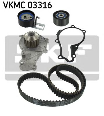 VKMC 03316 SKF - Насос охолоджуючої рідини + комплект зубчатого ремня1